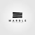 Minimalist pile marble stone logo vector illustration design