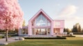 minimalist pink farmhouse