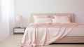 minimalist pink silk sheets