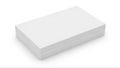 Minimalist plain white rectangular object with smooth edges and flat surface Royalty Free Stock Photo