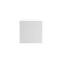 Minimalist plain white square object against a neutral background Royalty Free Stock Photo