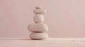 Minimalist portrayal of balanced beauty practices Royalty Free Stock Photo