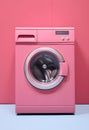 Minimalist portrayal of a washing machine