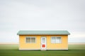minimalist prairie dwelling with narrow horizontal window bands