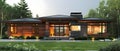 Minimalist Prairie-Style Abode Embracing Nature. Concept Minimalist Design, Prairie Style, Nature