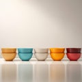 Minimalist Purity: Vibrant 3d Renderings Of Colorful Bowls