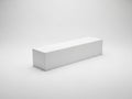 Minimalist rectangular object placed on a plain surface against a neutral background isolated on white background Royalty Free Stock Photo