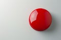 Minimalist Red Stop Button Royalty Free Stock Photo
