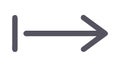 Minimalist right arrow icon, simple forward direction, vector design Generative AI Royalty Free Stock Photo