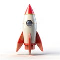 Minimalist Rocket with Triangular Nosecone Royalty Free Stock Photo