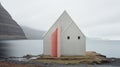 Minimalist Romanesque Architecture In Westfjords: Pink House By Christian Petersen