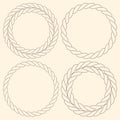 Minimalist rope simple round frames