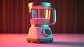 Minimalist 1980s Blender With Hyperrealistic Details