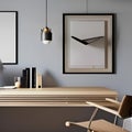 A minimalist, Scandinavian-inspired home office with a clean desk, ergonomic chair, and natural wood accents4