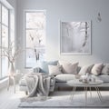 Minimalist Scandinavian interior composition