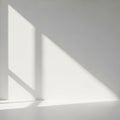 This minimalist scene emphasizes the interplay of light and architecture Royalty Free Stock Photo