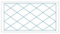 Minimalist Seamless Grid Pattern with Intersecting Diagonal Lines, vector design Generative AI Royalty Free Stock Photo