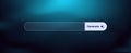 Minimalist search bar design with generate button icon on dark blue background
