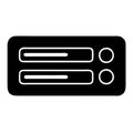 Minimalist Server Rack Vector for Digital Technology and Networking Design