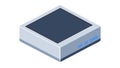Minimalist Server Unit Isometric Icon, vector design Generative AI Royalty Free Stock Photo