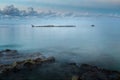 Minimalist shot of the shipwreck Gemma on the beach of Grand Cayman