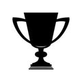 Trophy cup minimalist silhouette design vector art Royalty Free Stock Photo