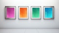 minimalist silver picture frames Royalty Free Stock Photo