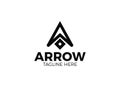 Minimalist and Simple Arrow Logo Design Inspiration. Royalty Free Stock Photo