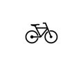 Minimalist Simple Bike or Bicycle Logo Design