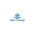 Minimalist simple design MIST COTTAGE logo design Royalty Free Stock Photo