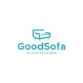 Minimalist Simple Good Sofa chair logo design