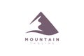 Minimalist and simple mountain vector design.