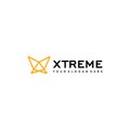 minimalist simple XTREME line art logo design