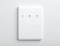 Minimalist Smart Home Device on a White Wall Royalty Free Stock Photo