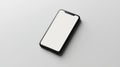 Minimalist Smartphone Mockup on Flat Surface Royalty Free Stock Photo