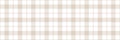 Minimalist soft neutral beige and white gingham check plaid pattern texture background vector repeat pattern banner Royalty Free Stock Photo