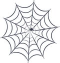 Minimalist spider web design with clean lines and geometric patterns in a modern abstract style