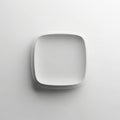 Minimalist square object in monochrome setting Royalty Free Stock Photo