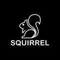 Minimalist Squirrel Emblem