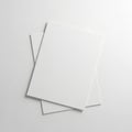Minimalist stack of blank white paper sheets Royalty Free Stock Photo