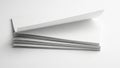 Minimalist stack of white and gray paper sheets Royalty Free Stock Photo