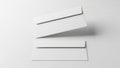 Minimalist stack of white paper sheets on a clean surface Royalty Free Stock Photo