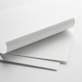 Minimalist stack of white paper sheets Royalty Free Stock Photo