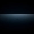 Minimalist Starburst on Dark Gradient Background Royalty Free Stock Photo