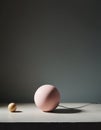 Minimalist Still Life with Spheres Royalty Free Stock Photo