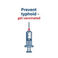 Typhoid Vaccination: A Simple Preventive Measure Royalty Free Stock Photo