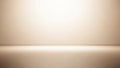 Minimalist studio background with soft warm lighting and a subtle gradient transitioning from light beige to white Royalty Free Stock Photo