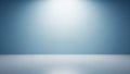 Minimalist Studio Background with Soft Blue Gradient and Subtle Spotlight Effect Keywords: minimalist background Royalty Free Stock Photo