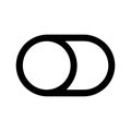 Simple Line Style On Off Toggle Switch Control Icon Element Royalty Free Stock Photo