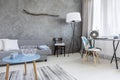 Minimalist style living room idea Royalty Free Stock Photo